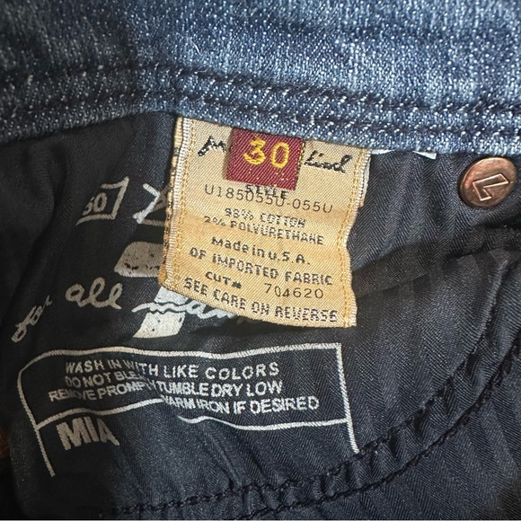 7 for All Mankind Women’s Jeans Capri Denim Blue size 30 - Picture 10 of 10